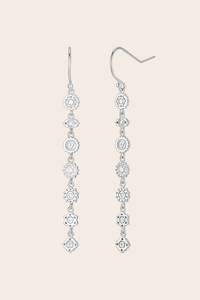 Crystal Earrings 1: Seven Chakras Earrings Silver