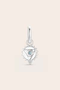 Throat Chakra Charm - Silver