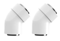 Products: Rinnai 45° Flue Bends (x2) (ESBEND)