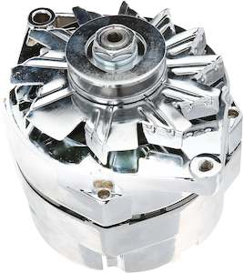 Chrome Chevy Alternator 110 AMP 1-Wire 65-85
