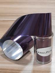 Nail Art Foils Micro Glitter And Rhinestones: Geisha Plum Nail Foil