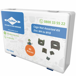 Cage Nuts / Nutsert Assorted Kit ZP M4 to M10