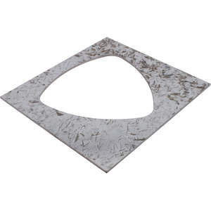 Backing Plate For 2664: Backing Plate Zinc 200mm