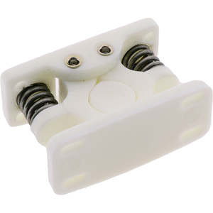 Spring Door Holders: Spring Door Holder Nylon White 65mm
