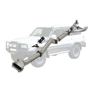 TOYOTA LANDCRUISER 80 SERIES 4.2L 1HD 3" TURBO BACK EXHAUST with CAST DUMP PIPE &hellip;
