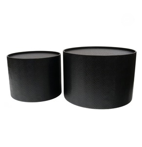 Black Drum Coffee Tables - Set Of 2 - Coastal At Home