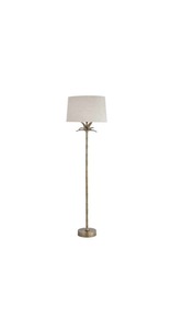 Floor Lamp - Palm leaf - Antique Bronze - Coastal At Home