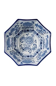 Blue & White China Fruit Bowl - Coastal At Home