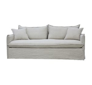 Products: Chanel Slipcover Sofa - 3 Seater - NATURAL - Coastal At Home