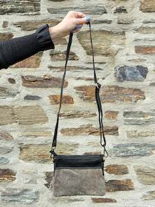 Handbag: On The Go Shoulder Bag - Dark Grey