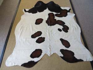 SALE Large Cowhide - Red Black - SKU 9252