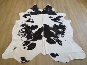 SALE Large Cowhide - Black + White - SKU 9447