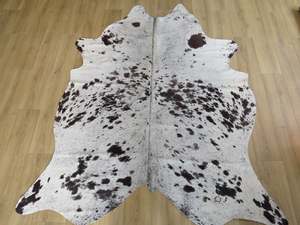 Large Cowhide - Black and White Salt + Pepper - SKU 9047