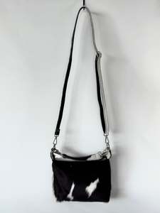 Weekend Bags Handbags Wallets: The Mini Shoulder 2 in 1  - Black + White Bold