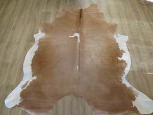 Super Cowhide Caramel + White - SKU 9717
