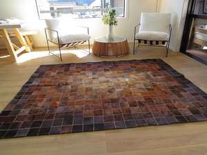 LARGE SIZE Patchwork Rectangle Rug - Brindle ONE IN STOCK