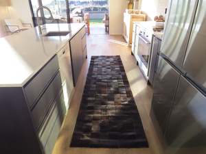 3m RUNNER SIZE Patchwork Runner Rug Coffee ONE IN STOCK