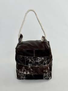 Door Stop: Door Stop - Chocolate Dark Brown + White