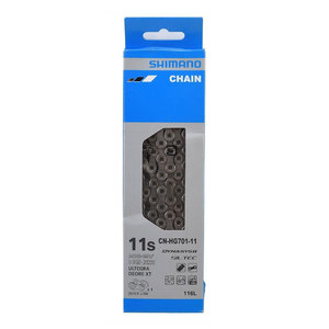 Bike: Shimano CN-HG701 CHAIN 11-SPEED ROAD/MTB SIL-TEC WITH QUICK LINK
