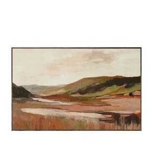 Products: Extra Large Amber Stream Framed Wall Art