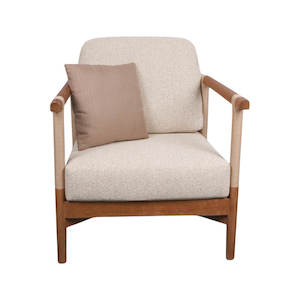 Harbour Teak & Rope Outdoor Armchair - Natural & Beige
