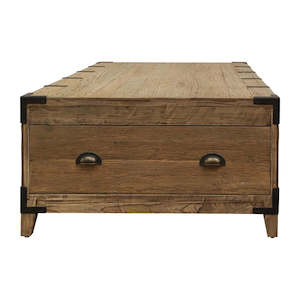 Reclaimed Oak Trunk Coffee Table - Natural