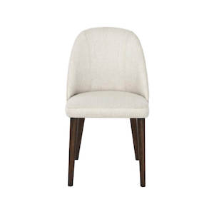 Dining Tables Chairs Benches: Cushioned Back Dining Chair – Cream & Dark Oak