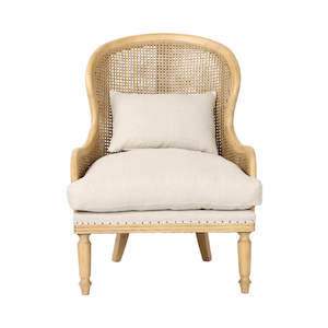 Coastal Cocoon Ashwood Rattan Occasional Chair