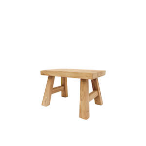 Stools: Handmade Peasant Footstool - Rectangular