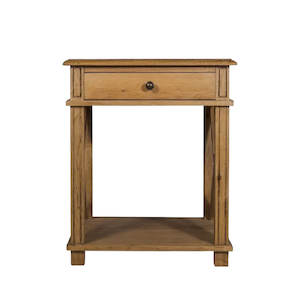 Hamptons Villa Solid Oak Bedside Table - Natural