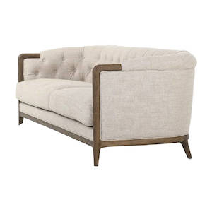 Couches Sofas Armchairs: Heritage Upholstered Sofa - Off-White Linen Blend