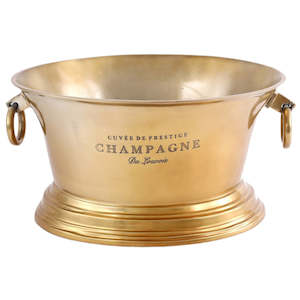 Dinnerware Serveware Mugs: Aluminium Champagne Bucket - Brass