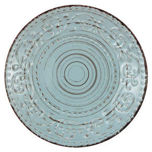 Dinnerware Serveware Mugs: Coastal Fare Dinner Plate - Duck Egg Blue