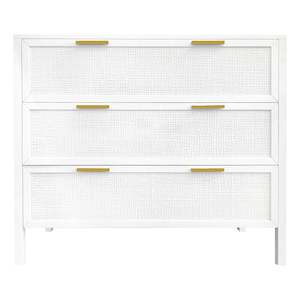 As Seen In Nz House Garden: White Rattan Drawer Dresser