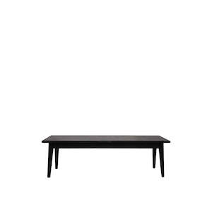 Scandi Beach: American White Oak Bench 150cm - Black