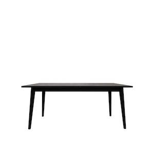 Rectangular American White Oak Dining Table 180cm - Matte Black