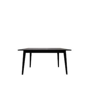 Rectangular American White Oak Dining Table 150cm - Matte Black