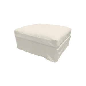 Newport Sofa Removable Slip Covers: Newport Ottoman Slip-Cover - Cloud [Slip-Cover Only]