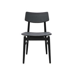 Furniture: Norse Solid Oak Dining Chair - Black