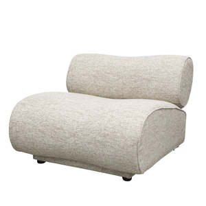 Furniture: Wave Modular Corner Sofa - Interchangeable Straight Piece - Beige