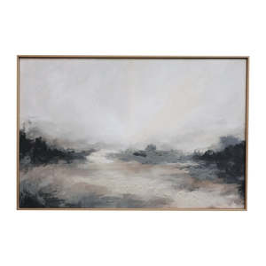Large Misty Dusk Framed Wall Art