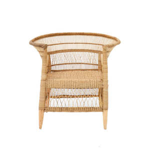 Coastal Cane Handcrafted Malawi Chair - Varnished Natural