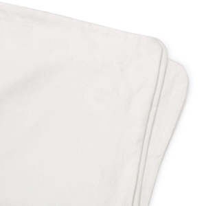 White Furniture: Slip-Cover Set for Relaxed Ottoman - White