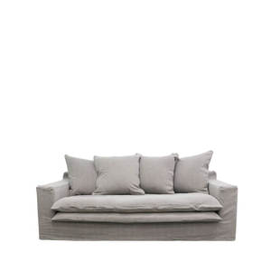 Keely Two Seater Slip-Cover Sofa - Cement
