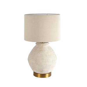 Products: Sandstone Table Lamp & Linen Shade