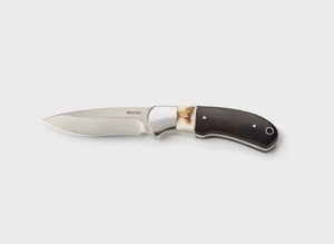 Whitby Staghorn & Ebony Wood Sheath Knife - 3.5" HK262