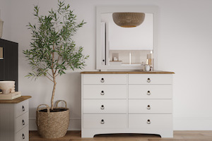 Calais 8 Drawer Dresser & Mirror