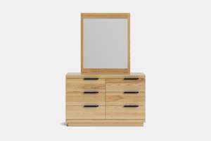 Mckenzie: McKenzie 6 Drawer Dresser & Mirror - Ash