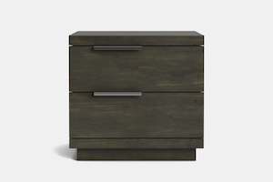 Mckenzie: McKenzie 2 Drawer Bedside Table - Pine