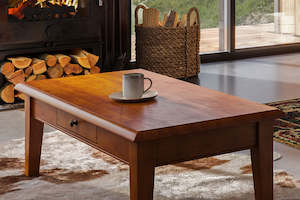 Waihi Coffee Table + Drawer